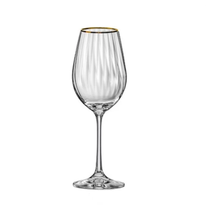 Գինու բաժակ Bohemia Gold 350մլ 6 հատ ||Бокалы для вина Bohemia Gold 350мл 6 шт. ||Wine glass Bohemia Gold 350ml 6 pcs