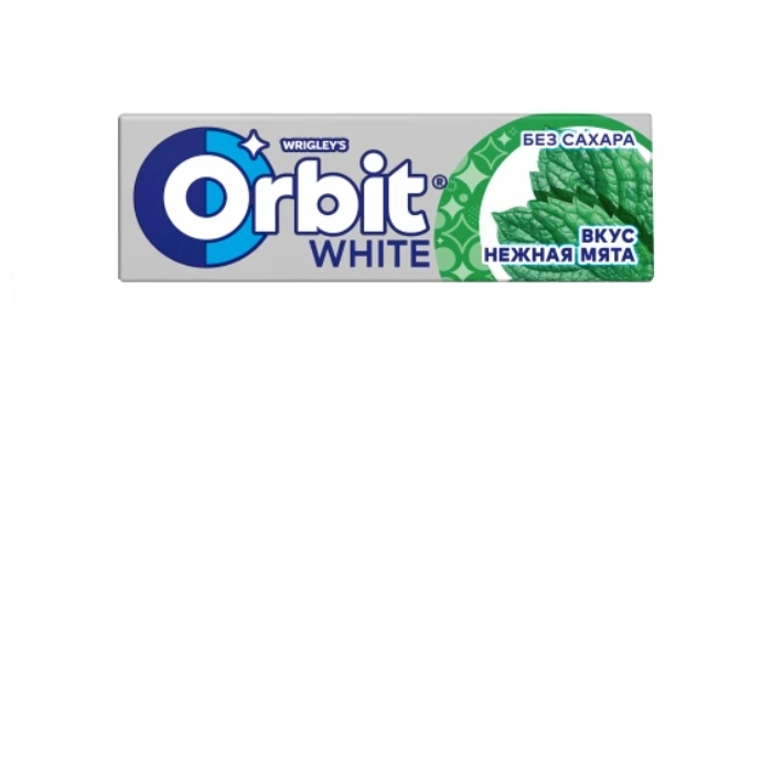 Մաստակ Orbit White նուրբ անանուխ 10 հատ ||Жевательная резинка Orbit White Нежная мята без сахара, 13,6 г 10 штук