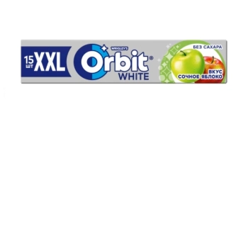 Մաստակ Orbit White XXL հյութալի խնձոր 15 հատ 