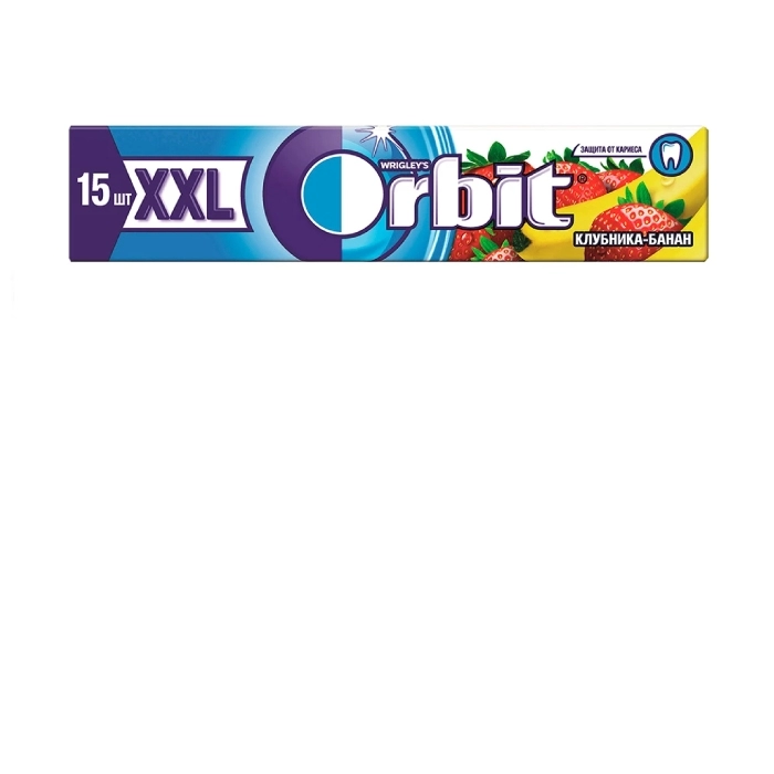 Մաստակ Orbit XXL բանան և ելակ 15 հատ ||Жевательная резинка Orbit XXL банан и клубника 15 шт.