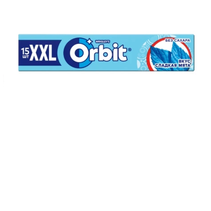 Մաստակ Orbit XXL քաղցր անանուխ 15 հատ ||Жевательная резинка Orbit XXL White Сладкая мята 20,4 г 15 штук 