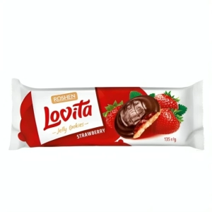 Թխվածքաբլիթ Roshen Lovita ելակ 135 գր ||Печенье Roshen Lovita клубника 135 гр ||Roshen Lovita strawberry Cookies 135 gr