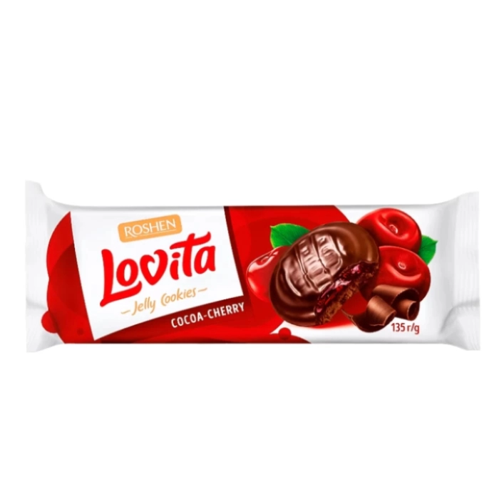 Թխվածքաբլիթ Roshen Lovita 135 բալ գր ||Печенье Roshen Lovita вишня 135 гр ||Roshen Lovita Cookies cherry 135 gr