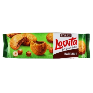 Թխվածքաբլիթ Roshen Lovita Hazelnut 127գր ||Печенье Roshen Lovita Hazelnut 127гр ||Cookie Roshen Lovita Hazelnut 127gr