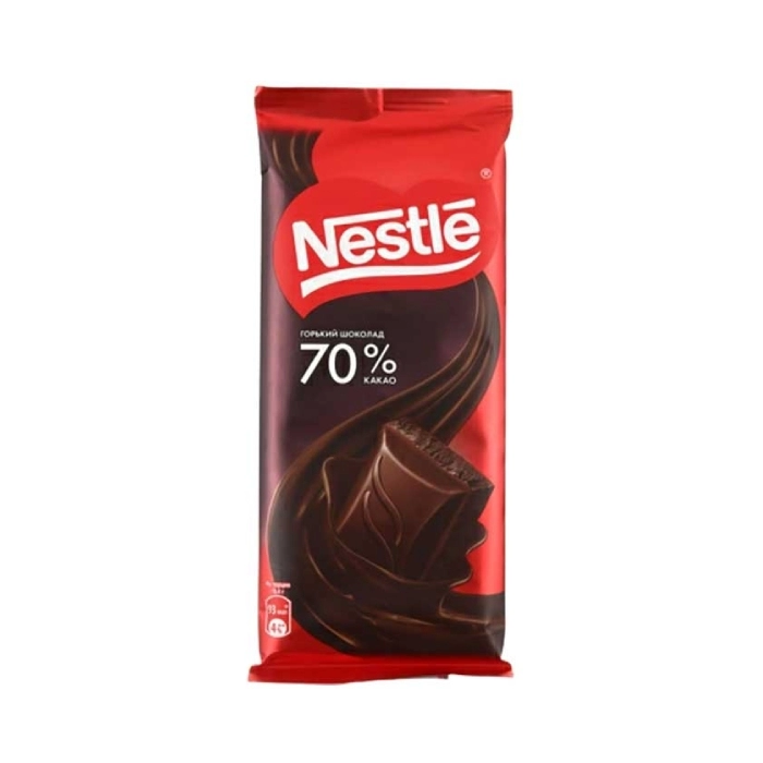 Շոկոլադե սև դառը սալիկ Nestle 70% 82 գր ||Плитка темного шоколада Nestle 70% 82 гр.