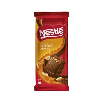 Շոկոլադե սալիկ Nestle կարամել և գետնանուշ 75 գր 