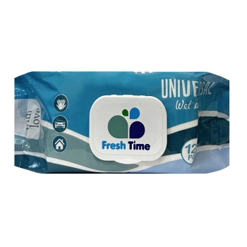Անձեռոցիկ խոնավ Biocotton Fresh Time ունիվերսալ 120 հատ 