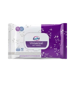 Խոնավ անձեռոցիկ Silk Soft Universal 72հատ ||Влажные салфетки Silk Soft Universal 72 шт. ||Silk Soft Universal Wet Wipes 72 pcs.