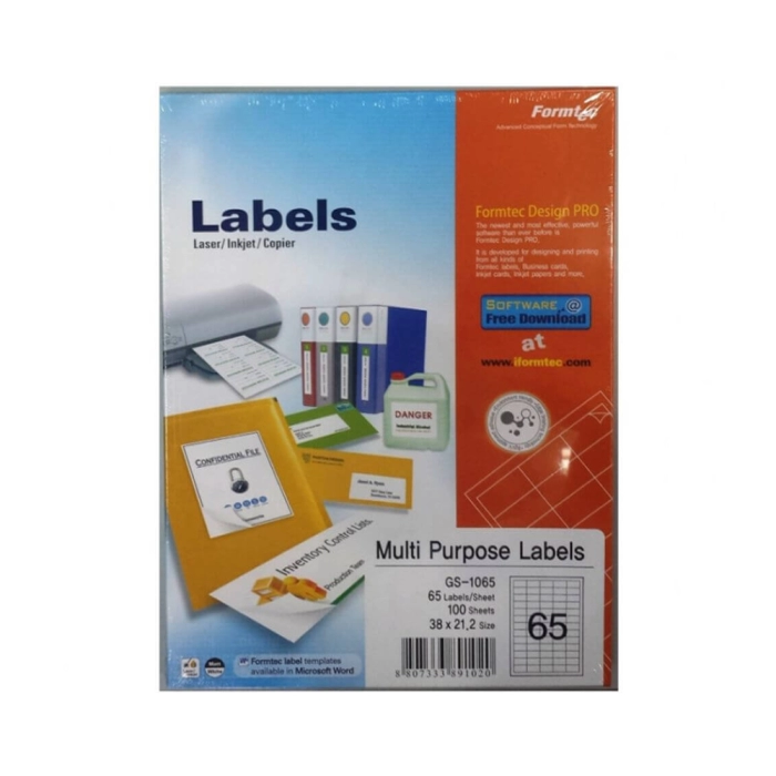 Թուղթ Label A4 38х21,2 մմ 65 բաժին 1 թերթ ||Бумага Label A4 38x21,2 mm 65 секции 1 листов ||Paper Label A4 38x21,2 mm 65 sections 1 sheet