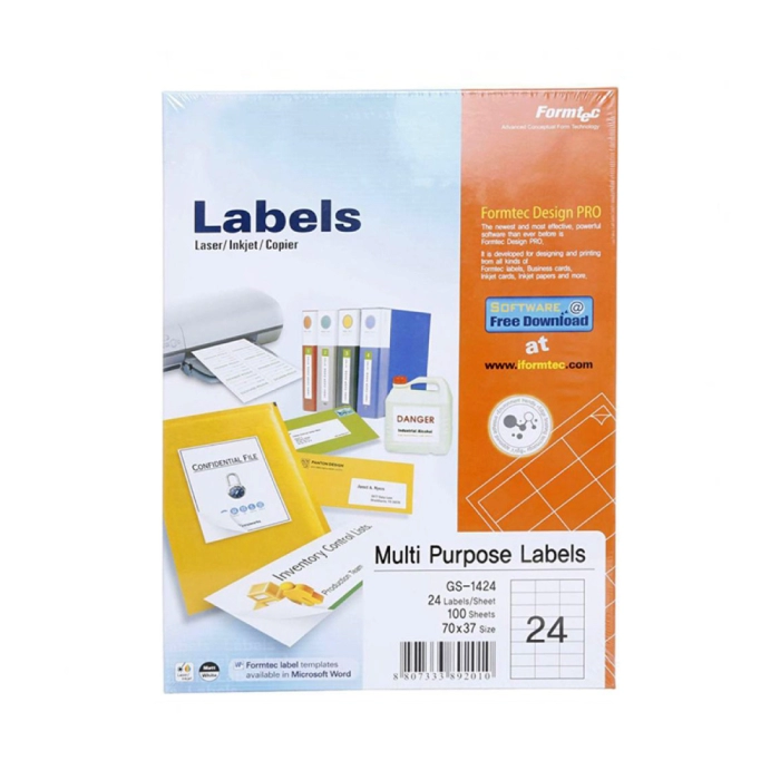 Թուղթ Label A4 70х37 մմ 24 բաժին 1 թերթ ||Бумага Label A4 70x37 mm 24 секции 1 листов ||Paper Label A4 70x37 mm 24 sections 1 sheet