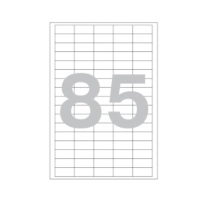 Թուղթ Promega Label 38х16,9 մմ 85 բաժին 1 թերթ ||Этикетки самоклеящиеся белые Promega Label А4 38x16,9, 85 шт на 100 л/уп