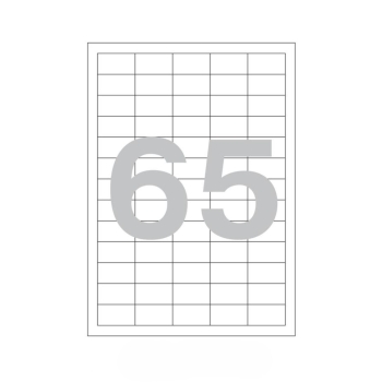 Թուղթ Promega Label 38х21,2 մմ 65 բաժին 1 թերթ 