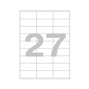 Թուղթ Promega Label 70х32 մմ 27 բաժին 1 թերթ 