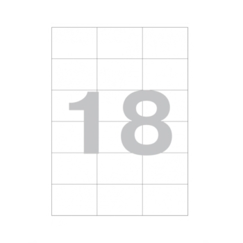 Թուղթ Promega Label 70х49,5 մմ 18 բաժին 1 թերթ 