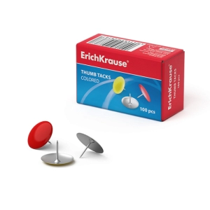 Կոճգամ գունավոր ErichKrause Classic 100 հատ 24876 ||Кнопки цветные ErichKrause Classic 100 шт. 24876 