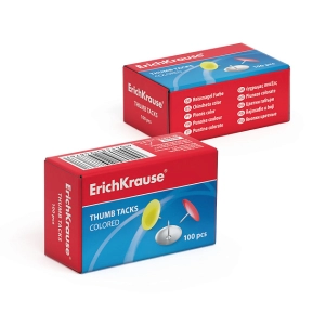 Կոճգամ գունավոր ErichKrause Classic 100 հատ 24876 ||Кнопки цветные ErichKrause Classic 100 шт. 24876 