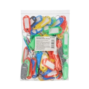 Բրիլոկ բանալիների Attache 100 հատ ||Бирки для ключей пластиковые ассорти (100 штук в упаковке)