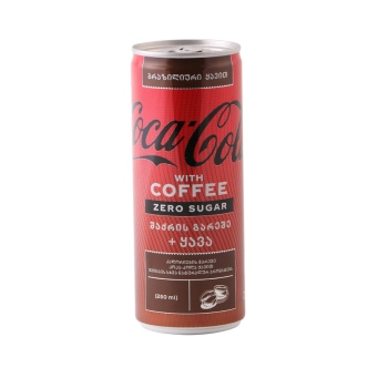 Հյութ Coca-Cola Zero Sugar և սուրճ 0,25 լ 