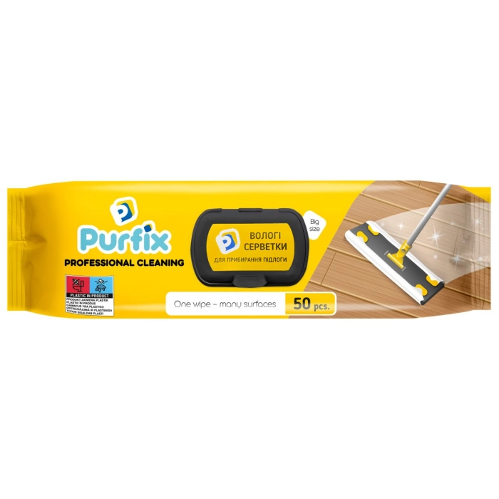 Հատակ մաքրելու խոնավ անձեռոցիկ  Purfix 50 հատ 300* 200 մմ || Влажная салфетка для мытья полов  Purfix 50 шт. 300* 200 мм ||Wet floor cleaning cloth Purfix 50 pcs. 300*200 mm