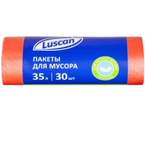 Աղբի տոպրակ Luscan 35 լ 30 հատ 8 մկմ || Пакеты для мусора Luscan 35 л 30 шт. 8 мкм || Garbage bags Luscan 35 l 30 pcs. 8 mcm