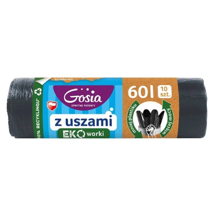 Աղբի տոպրակ բռնակով Gosia 60լ 10 հատ || Мешки для мусора Gosia 60л 10 шт. ||Garbage bags Gosia 60l 1 pcs