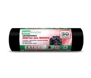 Աղբի տոպրակ Mir Pack Extra 30լ 20հատ ||Мешки для мусора Mir Pack Extra 30л 20шт. ||Trash bags Mir Pack Extra 30l 20pcs