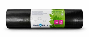 Աղբի տոպրակ Papyrus 120լ 10 հատ ||Мешки для мусора Papyrus 120л 10 шт ||Trash bags Papyrus 120l 10 pcs.