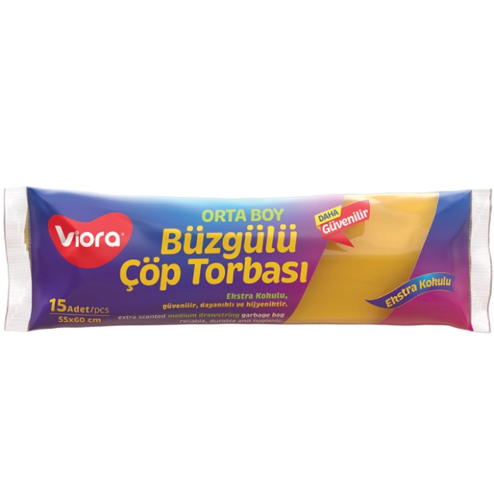Աղբի տոպրակ Viora 60լ 15 հատ ||Мешки для мусора Viora 60л 15 шт. ||Trash bags Viora 60l 15 pcs 