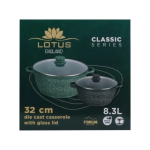 Կաթսա Lotus Grey 32սմ CGY-32/CGN-32 ||Кастрюля Lotus 32см CGY-32/CGN-32 ||Saucepan Lotus 32cm CGY-32/CGN-32