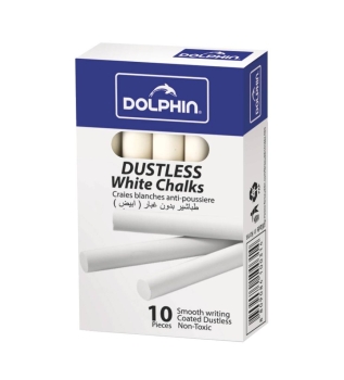 Կավիճ սպիտակ  Dolphin 10 հատ 