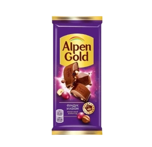 Շոկոլադե սալիկ Alpen Gold 80գ պնդուկ չամիչ || Плитка шоколада Alpen Gold 80 г фундука с изюмом || Alpen Gold chocolate bar 80 g hazelnuts with raisins