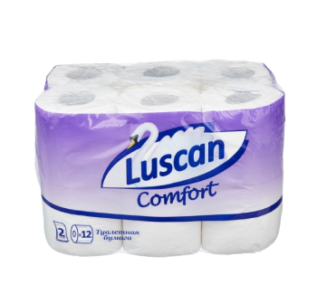 Զուգարանի թուղթ Luscan Comfort 2շերտ 12հատ 671744 