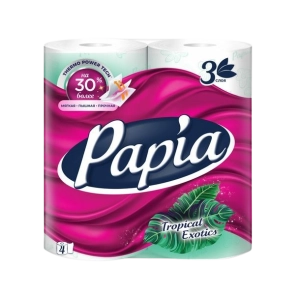 Զուգարանի թուղթ Papia 3 շերտ 4 հատ 1735871 ||Туалетная бумага Papia 3 слоя 4 шт. 1735871 ||Toilet paper Papia 3 layers 4 pcs 1735871