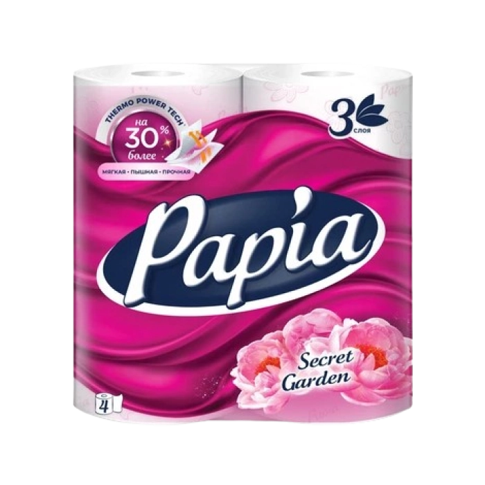 Զուգարանի թուղթ Papia 3 շերտ 4 հատ 1735871 ||Туалетная бумага Papia 3 слоя 4 шт. 1735871 ||Toilet paper Papia 3 layers 4 pcs 1735871