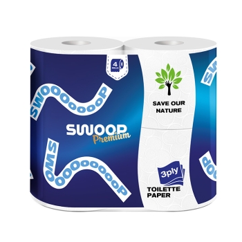 Զուգարանի թուղթ SWOOP Premium 3 շերտ 4 հատ 