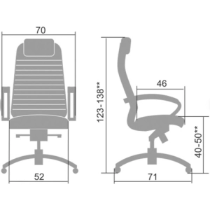 Ղեկավարի աթոռ Metta, K-10309 ||Кресло руководителя Metta, K-10309 ||Executive chair Metta, K-10309