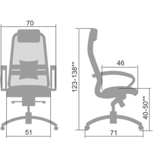 Ղեկավարի աթոռ Metta, Samurai SL-10303 ||Кресло руководителя Metta, Samurai SL-10303 ||Executive chair Metta, Samurai SL-10303