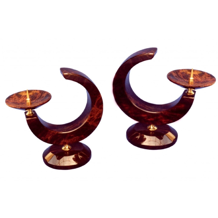 Մոմակալ Obsidian Half moon L ||Подсвечник Obsidian Half moon L ||Candlestick Obsidian Half moon L 