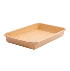 Տարա կրաֆտե մեկանգամյա 185x129մմ 33168 ||Контейнер крафт одноразовый 185x129мм 33168 ||Disposable craft container 185x129mm 33168