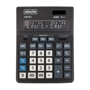 Հաշվիչ սեղանի Attache CDB1601-BK 2213917 ||Калькулятор Attache CDB1601-BK 2213917 ||Calculator Attache CDB1601-BK 2213917