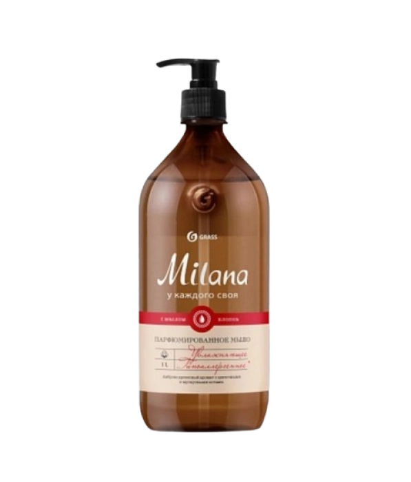Հեղուկ-կրեմ օճառ Grass Milana 1 լ ||Жидкое крем-мыло Grass Milana 1 л ||Liquid cream-soap Grass Milana 1 l