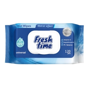 Խոնավ անձեռոցիկներ Fresh Time 120 հատ ||Влажные салфетки Fresh Time 120 шт. ||Wet wipes Fresh Time 120 pcs