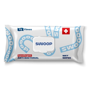 Խոնավ անձեռոցիկներ SWOOP Antibacterial 72 հատ 