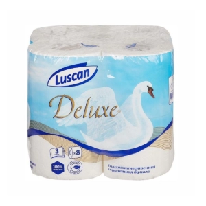 Զուգարանի թուղթ Luscan Deluxe 3 շերտ 8 հատ 484894 ||Туалетная бумага Luscan Deluxe 3 слоя 8 штуков 484894 ||Toilet paper Luscan Deluxe 3 layers 8 pk 484894 