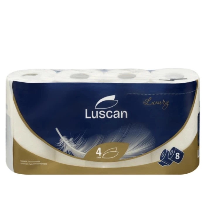 Զուգարանի թուղթ Luscan Luxury 4 շերտ 8 հատ ||Туалетная бумага Luscan Luxury 4 слой 8 шт․ ||Toilet paper Luscan Luxury 4 sheets 8 pcs