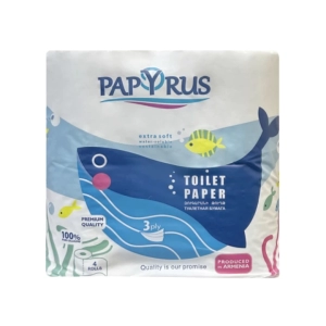 Զուգարանի թուղթ Papyrus 3 շերտ 4 հատ ||Туалетная бумага Papyrus 3 слоя 4 штуков ||Toilet paper Papyrus 3 layers 4 pk 