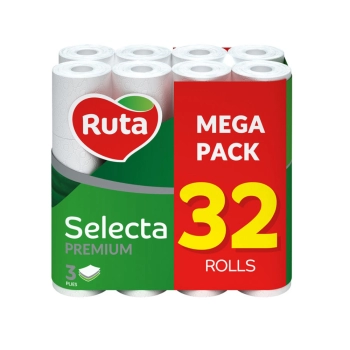 Զուգարանի թուղթ Ruta Premium Select 3 շերտ 32 հատ 