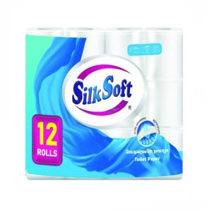 Զուգարանի թուղթ Silk Soft 3 շերտ 12 hատ 1464 ||Туалетная бумага Silk Soft 3 слоя 12 штуков 1464 ||Toilet paper Silk Soft 3 layers 12 pk 1464