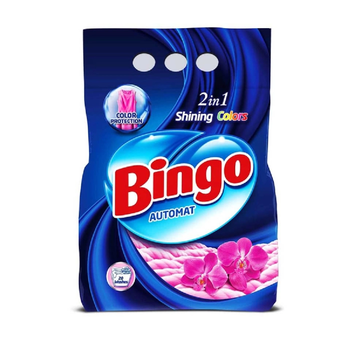 Լվացքի փոշի Bingo Automat գունավոր 1,35 կգ ||Стиральный порошок Bingo Automat цветной 1.35kg