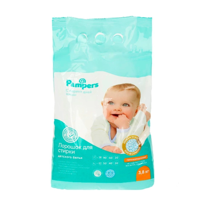 Լվացքի փոշի Pampers սպիտակ 3.8կգ ||Стиральный порошок Pampers белой 3.8кг ||Washing powder Pampers white 3.8kg
